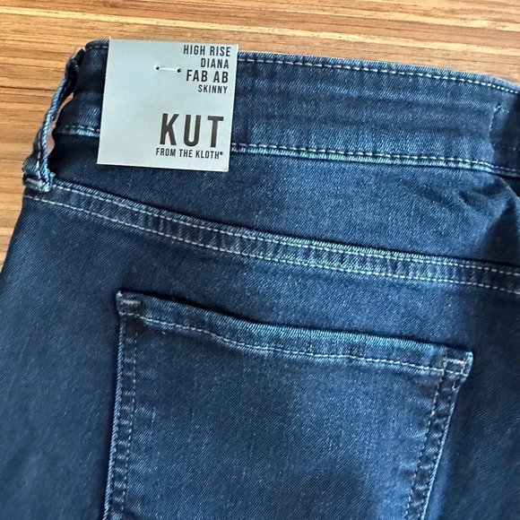 Kut from the Kloth Dianna High Rise Skinny Jeans Denim 14P 14 Petite New NWT - Picture 8 of 10